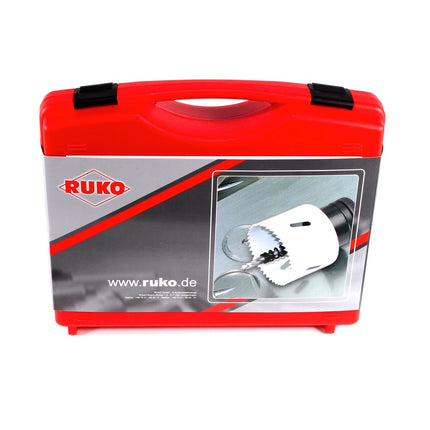RUKO Bimetall-Lochsägen-Satz HSSE-Co 8 mit Feinverzahnung 16-83mm 19-tlg. ( 126318 ) - Toolbrothers