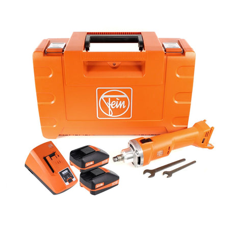 FEIN AGSZ 18-280 BL Akku Geradschleifer 18V ( 71230162000 ) Set im Koffer mit 2x 3,0 Ah Akku und Lader - Toolbrothers