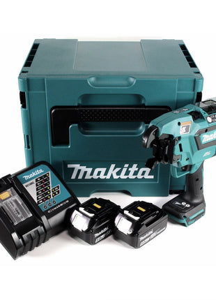 Makita DTR 180 RTJ Akku Bewehrungsverbinder 18 V Brushless für 0,8mm Bindedraht im Makpac + 2x 5,0Ah Akku + Ladegerät - Toolbrothers