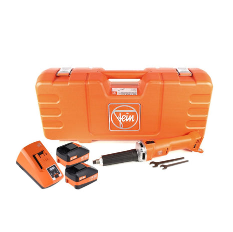 FEIN AGSZ 18-90 LBL Akku Geradschleifer 18V ( 71230362000 ) Set im Koffer mit 2x 6,0 Ah Akku und Lader - Toolbrothers