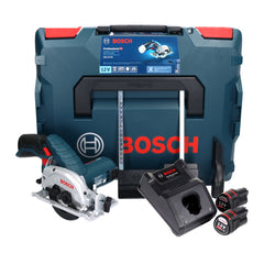 Bosch GKS 12V-26 Professional Akku Handkreissäge 12 V 85 mm ( 06016A1005 ) + 2x Akku 3,0 Ah + Ladegerät + L-Boxx - Toolbrothers