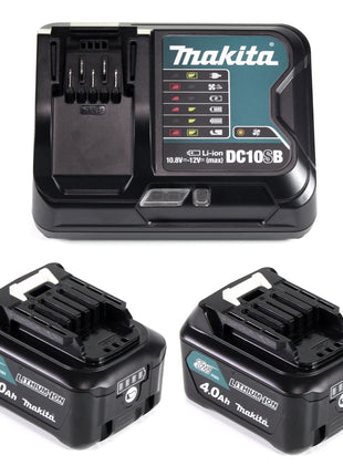 Makita Power Source Kit 12V mit 2x BL1041B Akku 4,0Ah + DC10SB Ladegerät - Toolbrothers