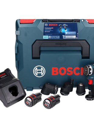 Bosch GSR 12V-35 FC Professional Akku Bohrschrauber 12 V 35 Nm Brushless + 2x Akku 3,0 Ah + Ladegerät + L-Boxx - Toolbrothers