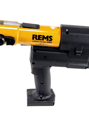 REMS Akku-Press 22V ACC + 1x Akku 2,5Ah + Schnellladegerät + Pressbacken Presszangen Standard Set M15,18,22,28 in 2 L-Boxxen - Toolbrothers