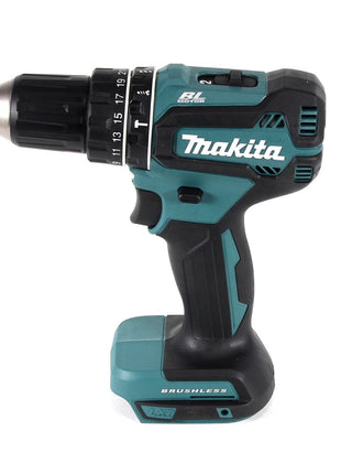 Makita DHP 485 SFTK Akku Schlagbohrschrauber 18 V 50Nm Brushless + 3,0 Ah Akku + Ladegerät + 101 tlg. Werkzeugset im Koffer - Toolbrothers