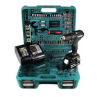 Makita DHP 483 SFTK B Akku Schlagbohrschrauber 18 V 40Nm Brushless +1x Akku 3,0Ah + Ladegerät + 101tlg. Werkzeugset im Koffer - Toolbrothers