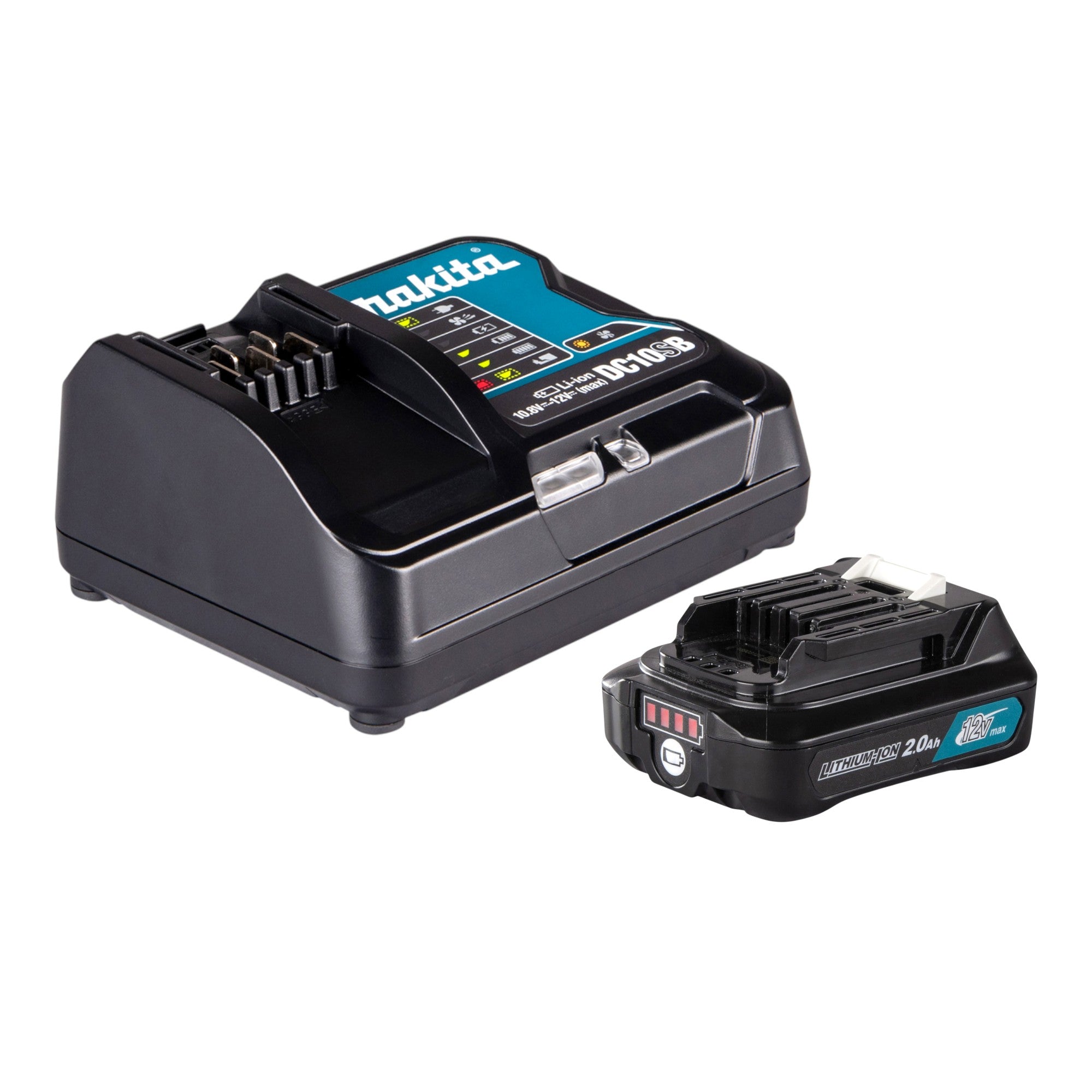 Makita MP 100 DSA1 Akku Kompressor 12 V max 8 3 bar 1x Akku 2 0 Ah Ladegeraet 2 - toolbrothers