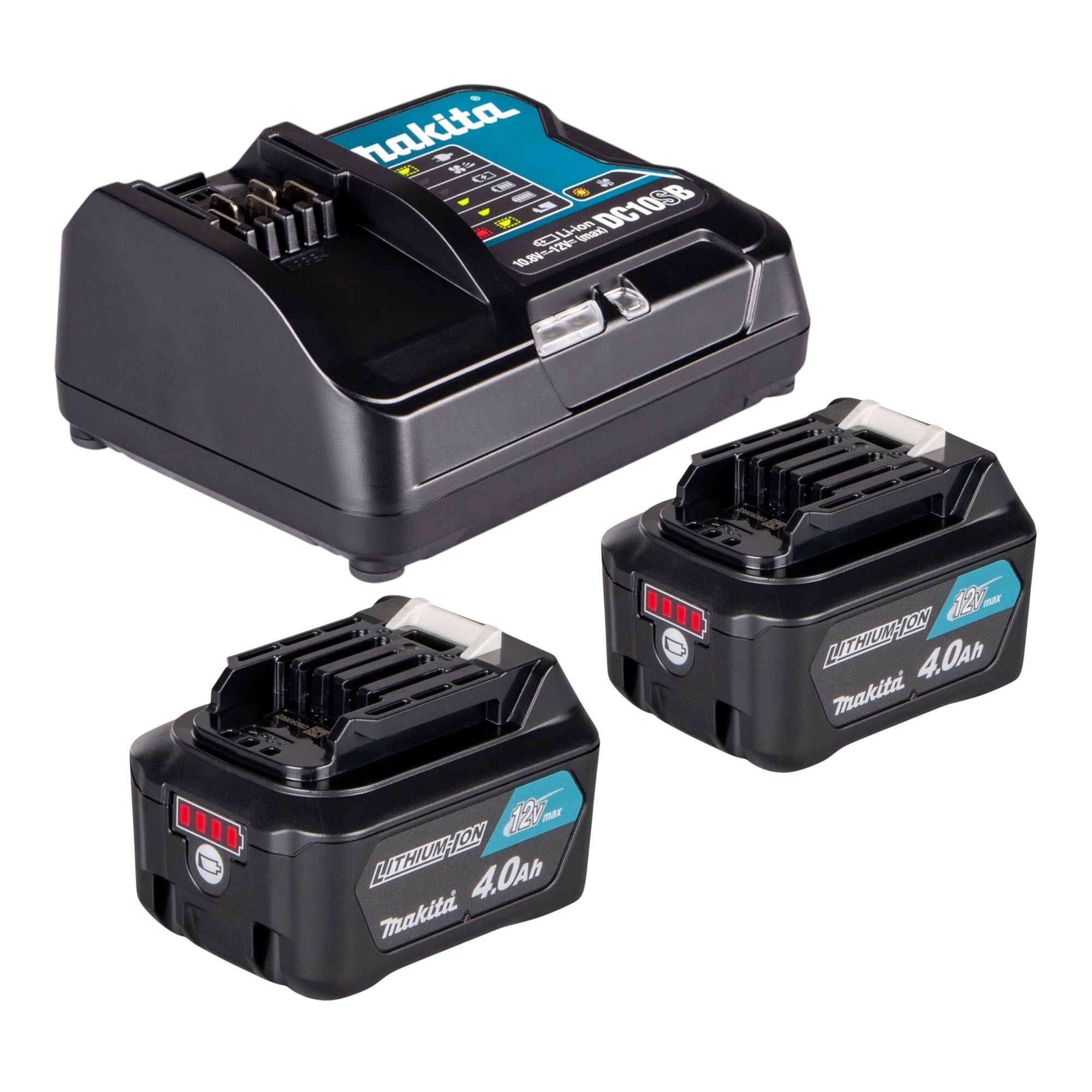 Makita MP 100 DSM Akku Kompressor 12 V max 8 3 bar 2x Akku 4 0 Ah Ladegeraet 2 - toolbrothers