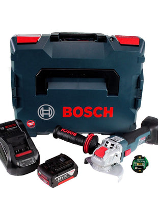 Bosch GWX 18V-10 C Akku Winkelschleifer 18V 125mm brushless X-LOCK + 1x Akku 3,0Ah + Ladegerät + Connectivity Modul + L-BOXX - Toolbrothers