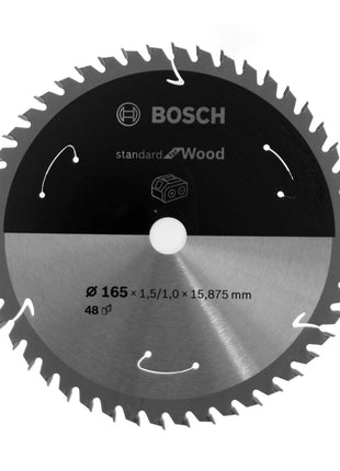 Bosch Kreissägeblatt Standard for Wood 165 x 1,5 x 15,875 mm 48 Zähne ( 2608837683 ) - Toolbrothers