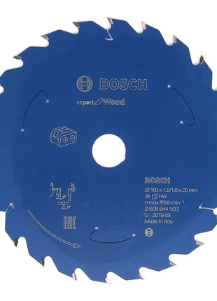 Bosch Kreissägeblatt Expert for Wood 160 x 1,0 x 20 mm 24 Zähne für Holz ( 2608644503 ) - Toolbrothers