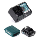 Makita DEAADP08 WA1 USB Adapter für 10,8V-12V Akkus + 2,0 Ah Akku ( 197396-9 ) + Lader ( 197343-0 ) - Toolbrothers