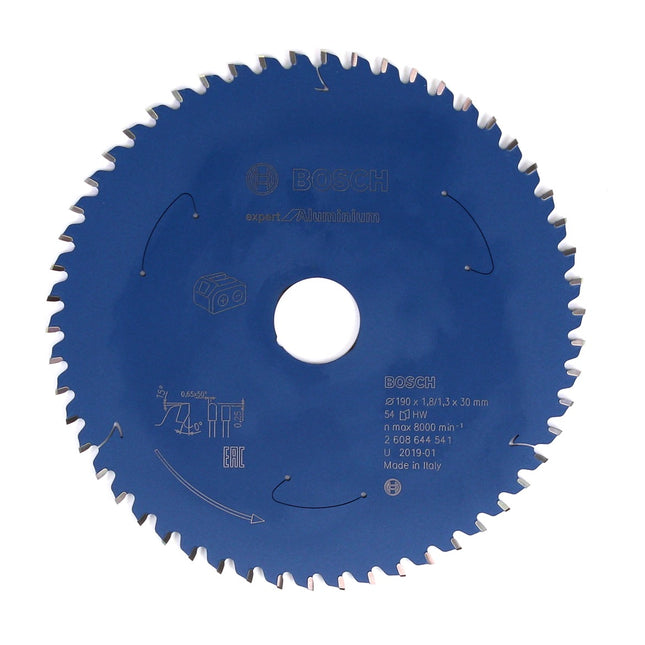 Bosch Kreissägeblatt Expert for Aluminium 190 x 1,3 x 30 mm 54 Zähne ( 2608644541 ) - Toolbrothers