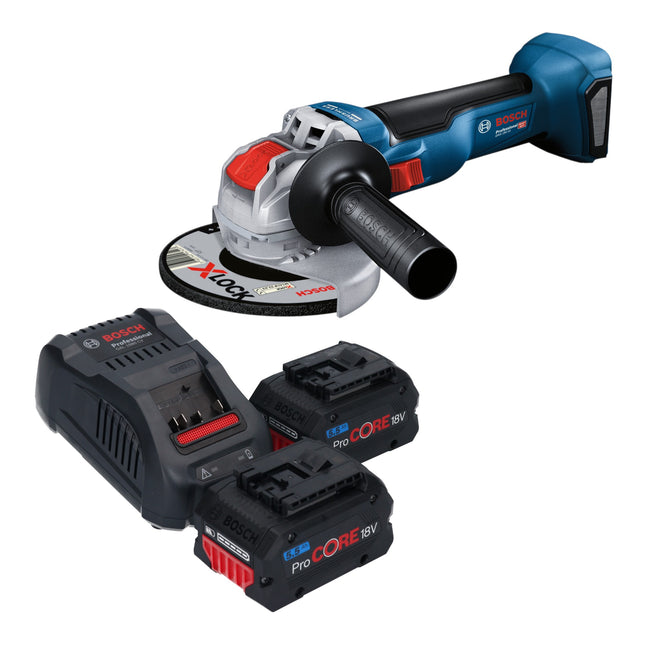 Bosch GWX 18V 10 Akku Winkelschleifer 18 V 125 mm Brushless 2x ProCORE Akku 5 5 Ah Ladegeraet 0 - toolbrothers