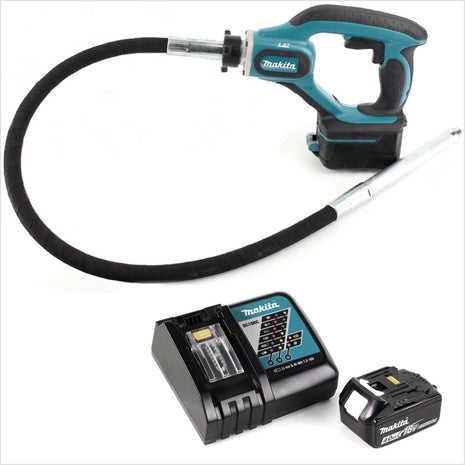 Makita DVR 450 RM1 Akku Betonverdichter 18V 1,2m + 1x Akku 4,0 Ah + Ladegerät - Toolbrothers