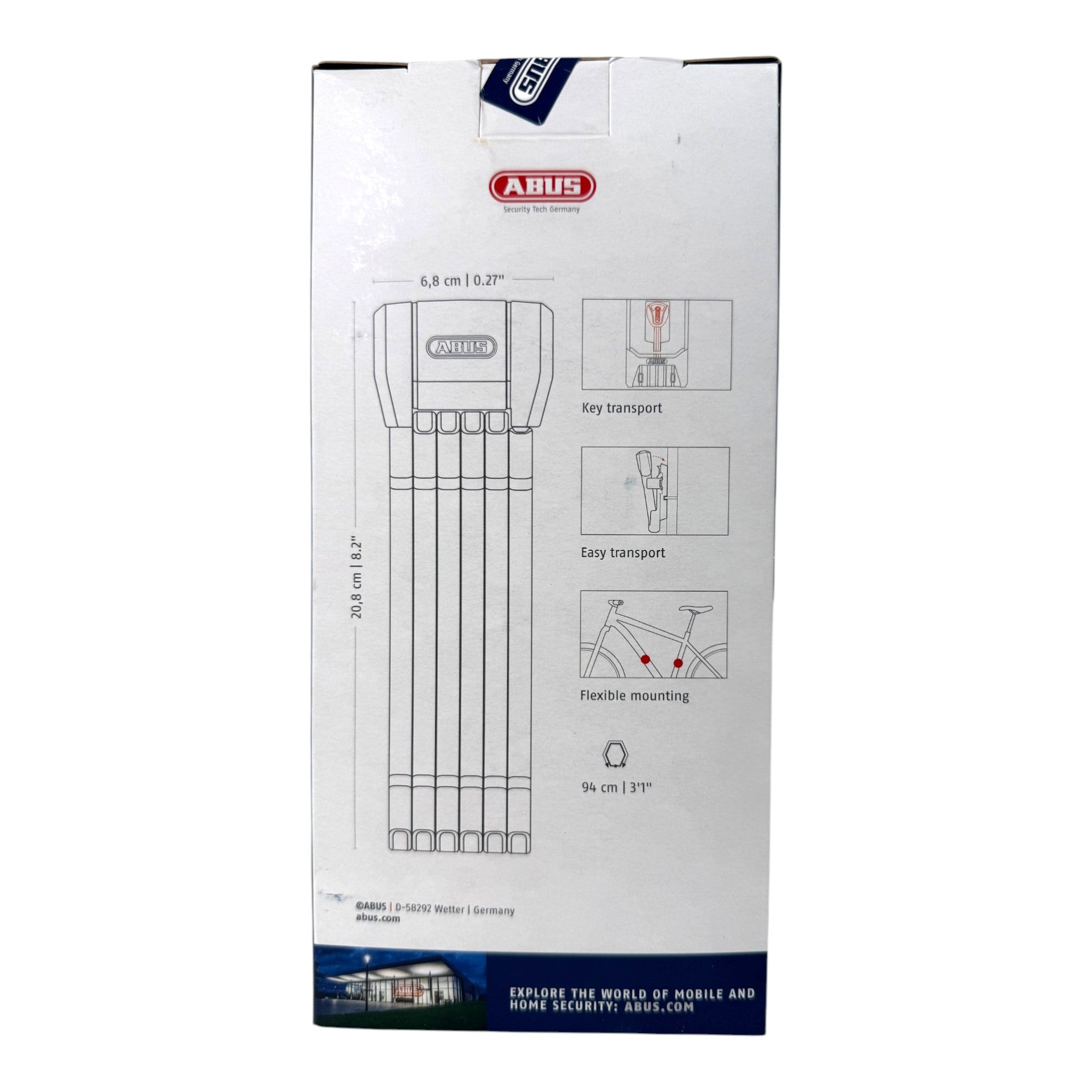 ABUS 6200K 90 SH Faltschloss Bordo 99530  3 - toolbrothers