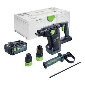 Festool KHC 18 EB-Basic Akku Kombihammer 18 V 2,6 J SDS-Plus Brushless + 1x Akku 8,0 Ah + Systainer - ohne Ladegerät