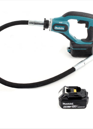 Makita DVR 450 T1 Akku Betonverdichter 18V + 1x Akku 5,0 Ah - ohne Ladegerät - Toolbrothers