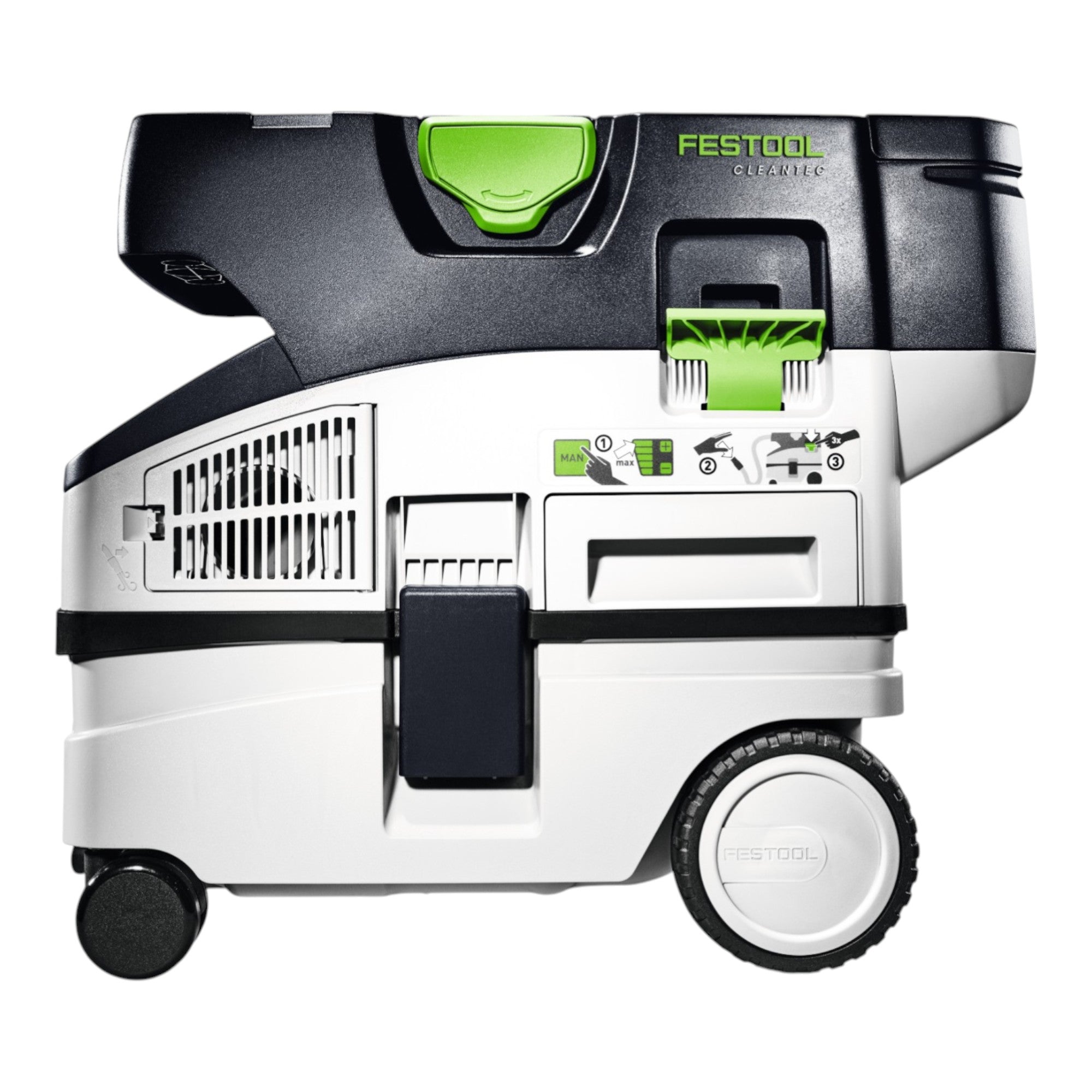 Festool CTLC MINI I Basic Akku Absaugmobil 36 V 2x 18 V Staubklasse L 4x Akku 4 0 Ah Doppelladegeraet Systainer 2 - toolbrothers