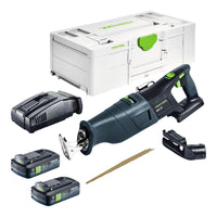 Festool RSC 18 EB Basic Akku Saebelsaege 18 V Brushless 2x Akku 4 0 Ah Schnellladegeraet Systainer 0 - toolbrothers