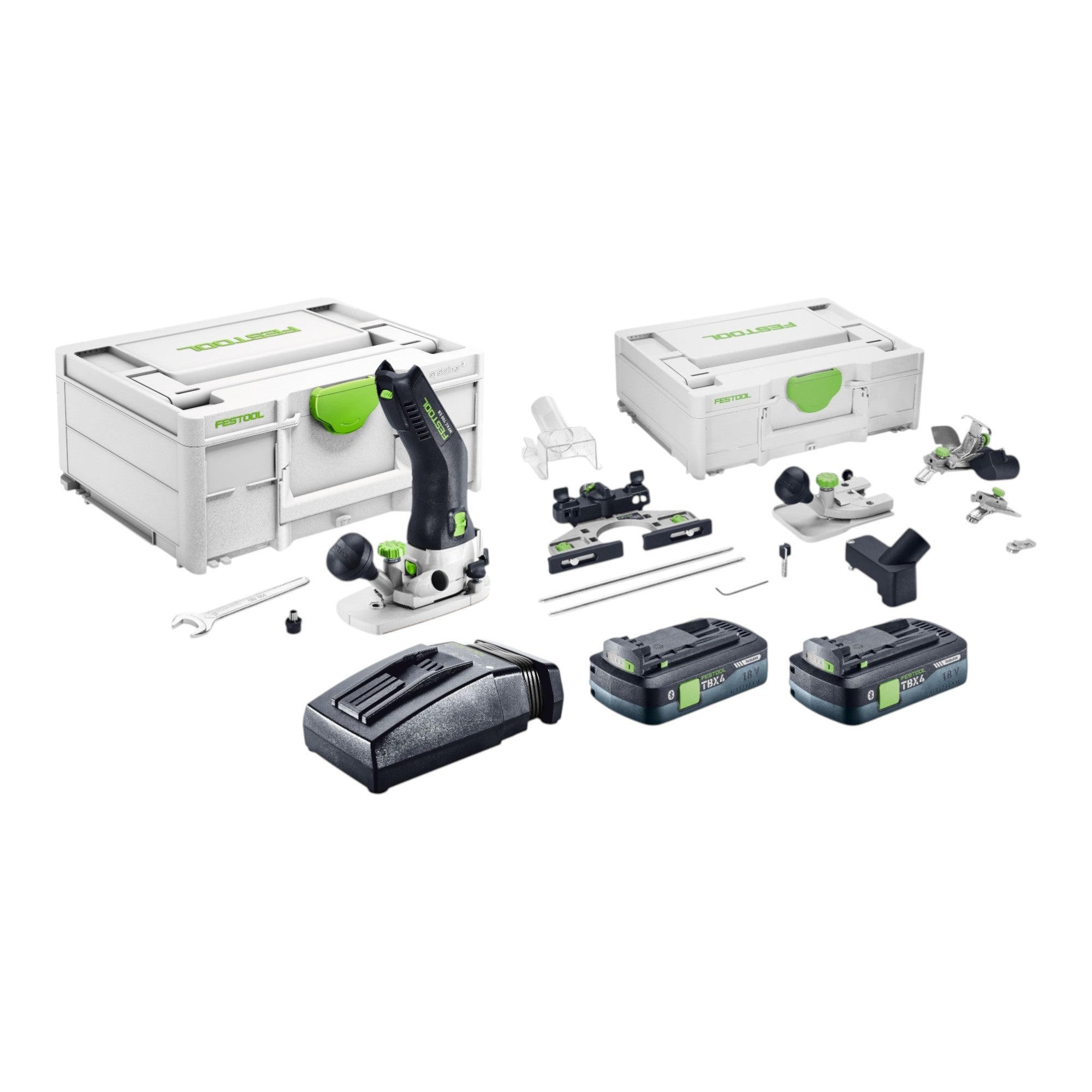 Festool MFKC 700 EB Basic Akku Modul Kantenfraese 18 V 8 mm Brushless 2x Akku 4 0 Ah Ladegeraet Zubehoer Set Systainer 0 - toolbrothers