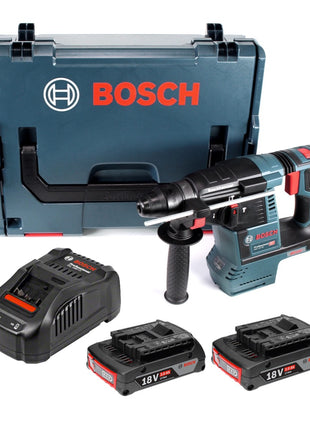 Bosch GBH 18V-26 Akku Bohrhammer 18V 2,6J brushless SDS plus + 2x Akku 2,0Ah + Ladegerät + L-Boxx - Toolbrothers