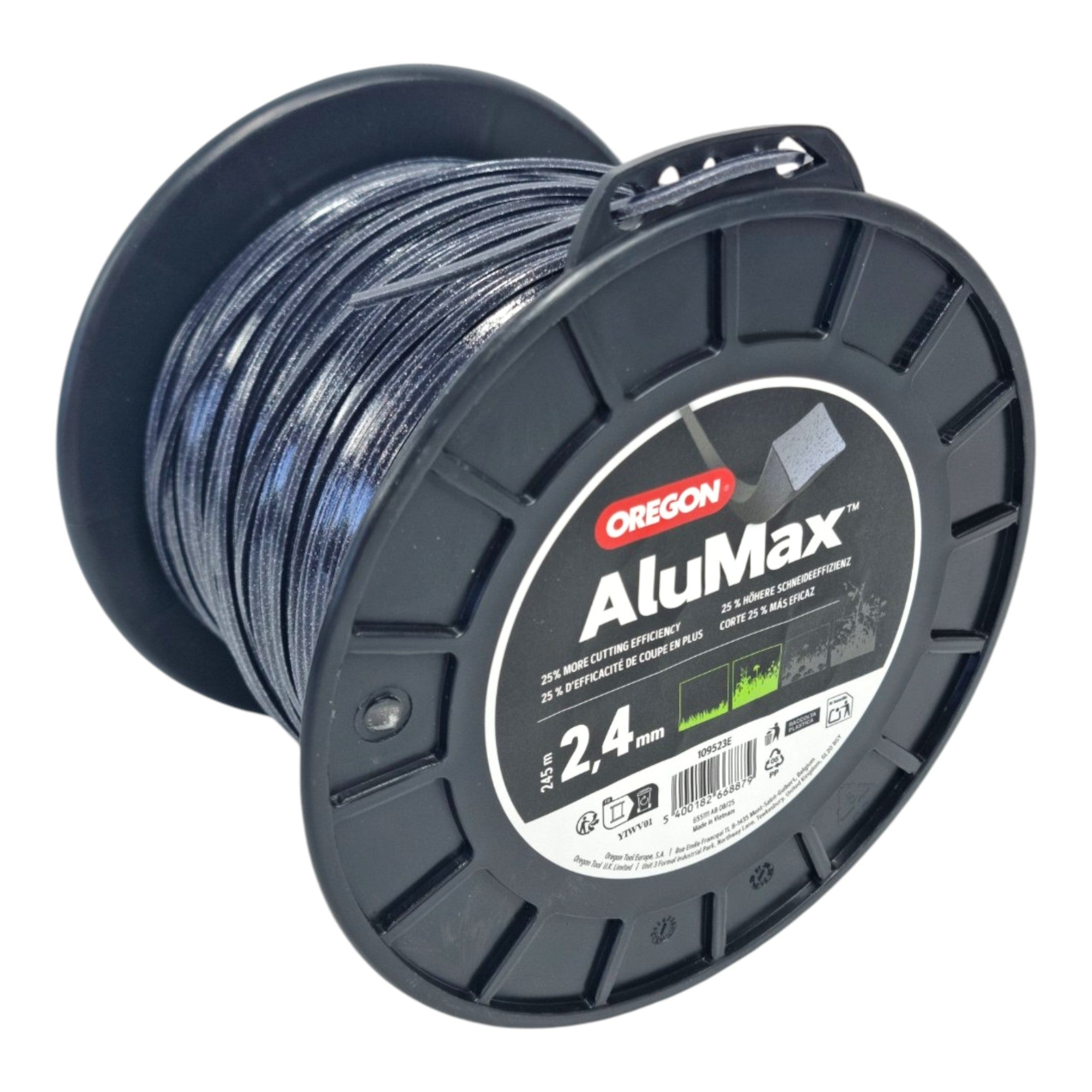 Oregon AluMax Maehfaden Quadratisch 2 4 mm 245 Meter Spule 109523E  0 - toolbrothers