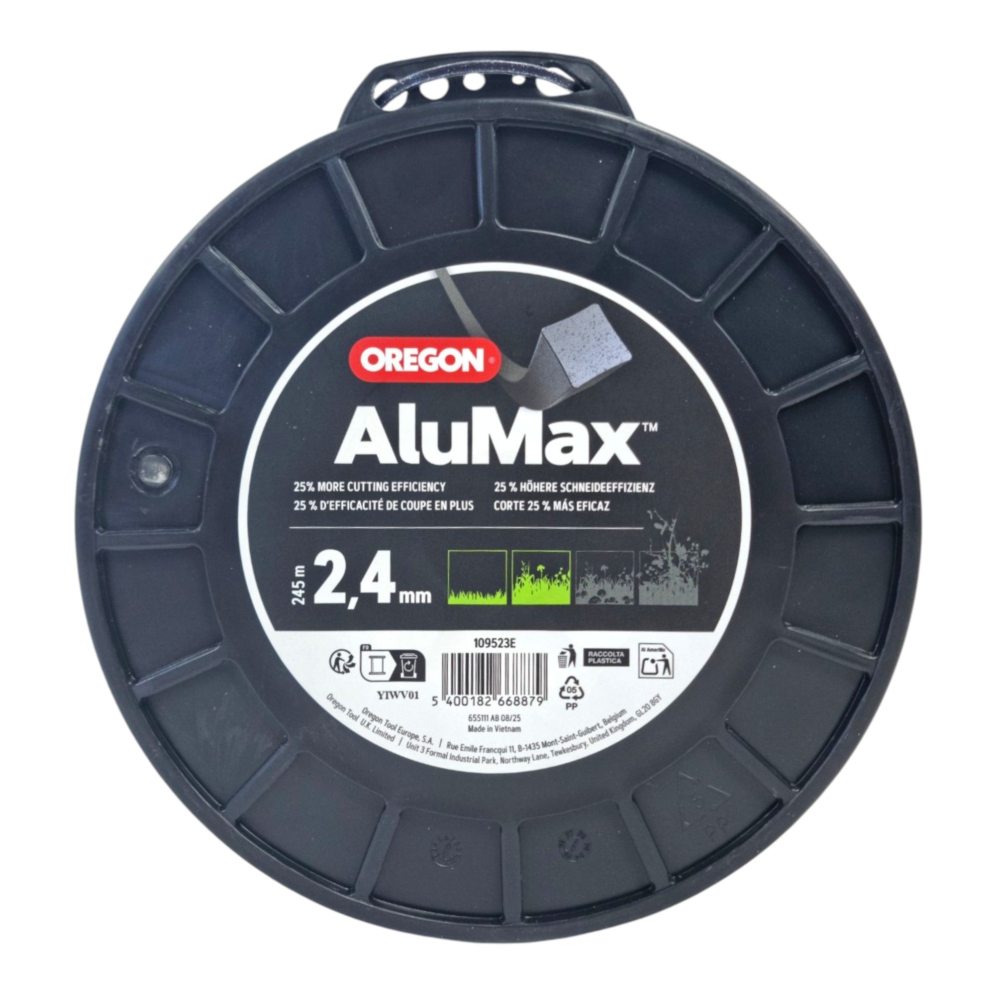 Oregon AluMax Maehfaden Quadratisch 2 4 mm 245 Meter Spule 109523E  1 - toolbrothers