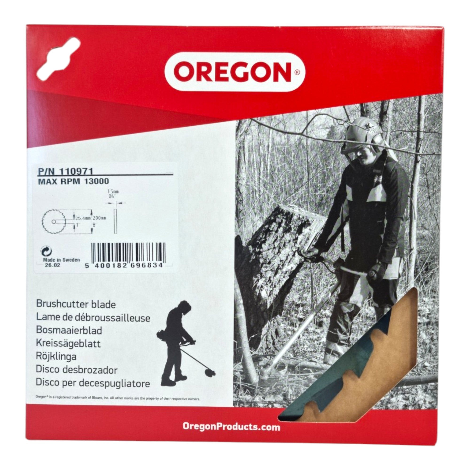 Oregon Rodungssaegeblatt MAXI 200 x 25 4 mm 110971  0 - toolbrothers