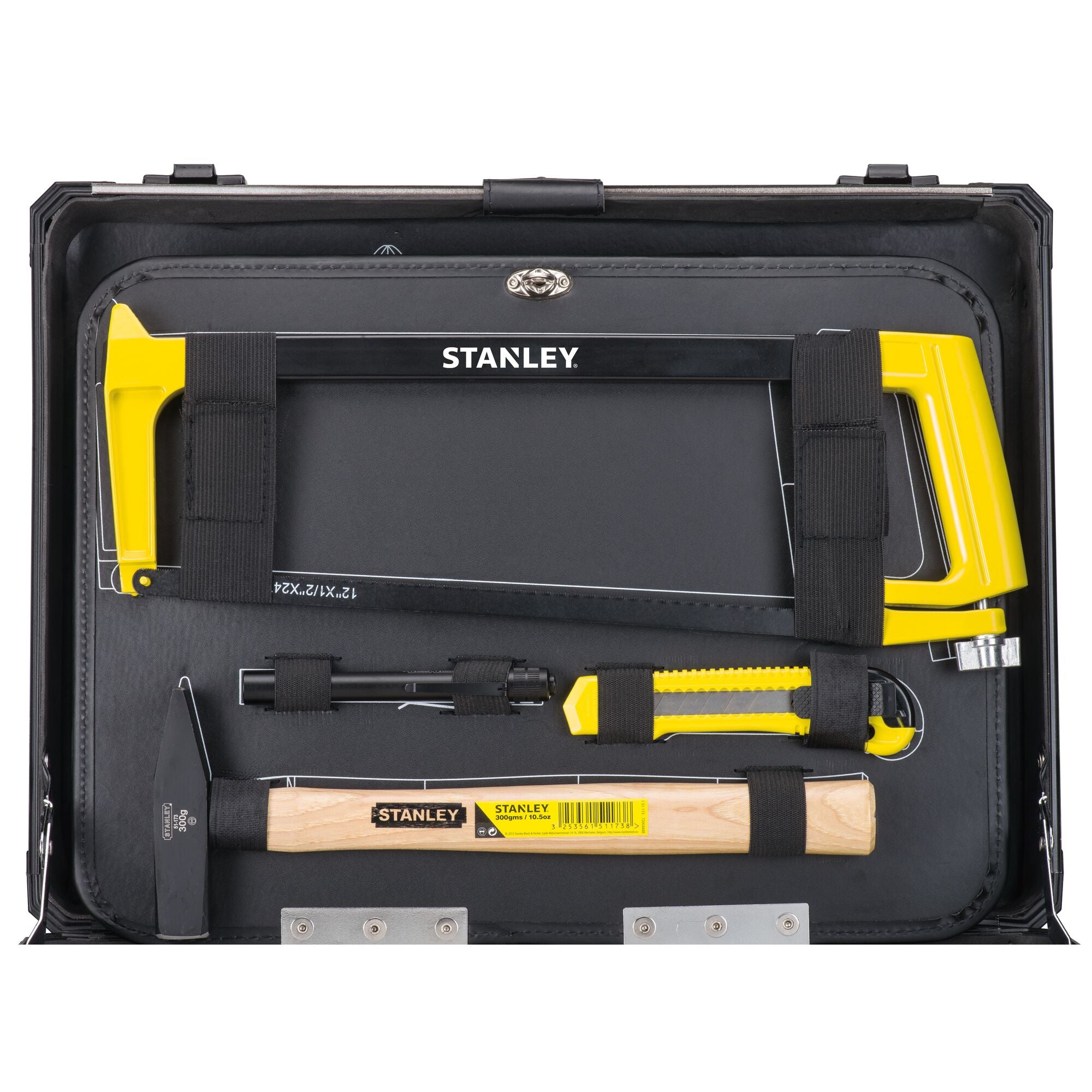 Stanley Handwerkzeug set 142 tlg Koffer STMT98109 1 Zange Schluessel Schneider Ratsche Schraubendreher 4 - toolbrothers