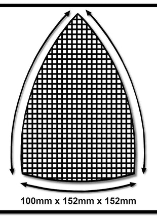 Mirka ABRANET Delta Schleifblätter Grip 100x152x152mm P120 50 Stk. ( 5421905012 ) - Toolbrothers