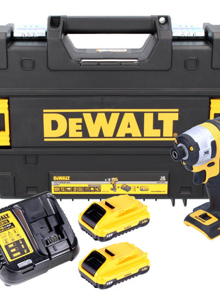 DeWalt DCF 887 L2 Akku Schlagschrauber 18 V 205 Nm 1/4" Brushless + 2x Akku 3,0 Ah + Ladegerät + TSTAK - Toolbrothers