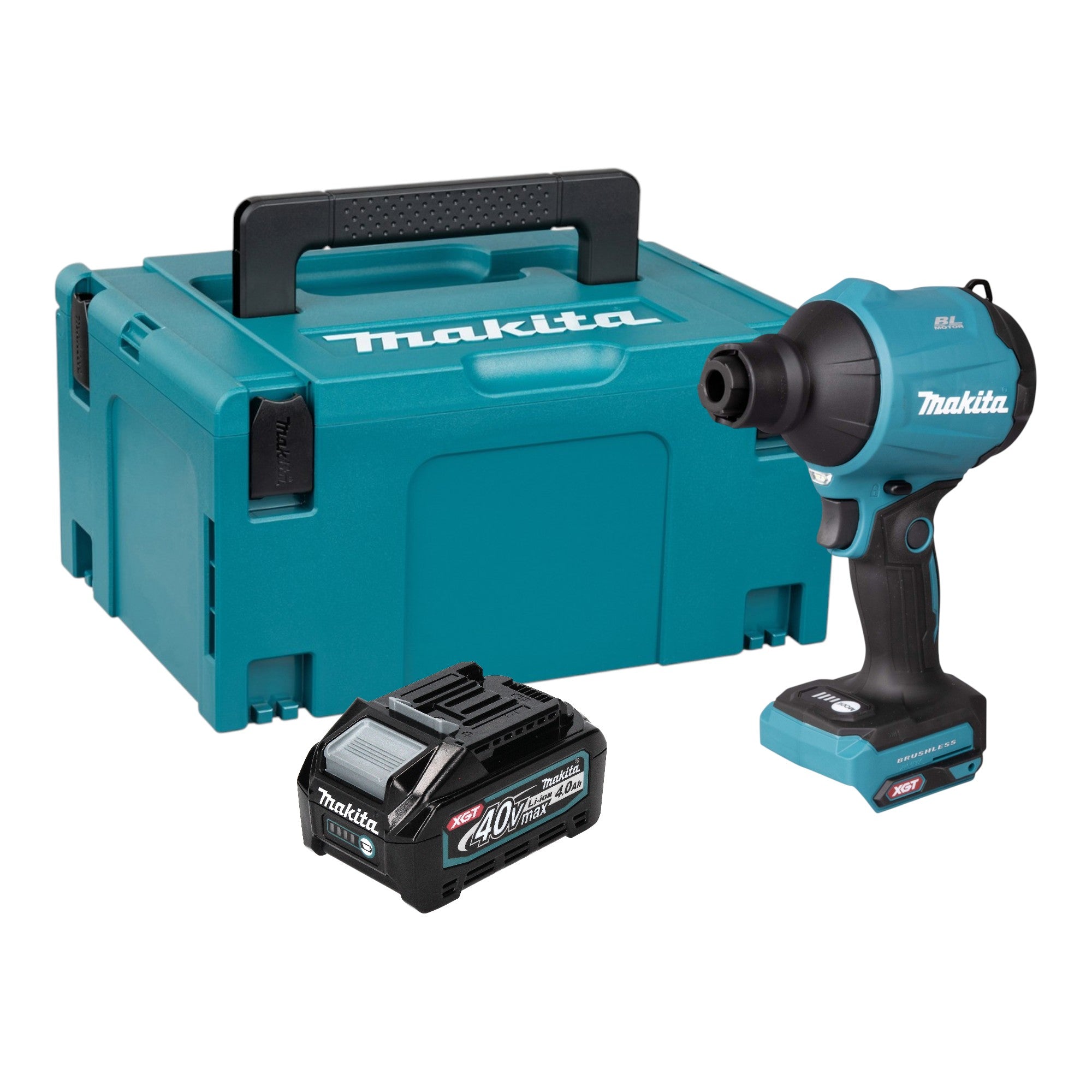 Makita AS 001 GM101 Akku Geblaese 40 V max Brushless 1x Akku 4 0 Ah Makpac ohne Ladegeraet 0 - toolbrothers