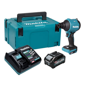 Makita AS 001 GM101 Akku Gebläse 40 V max. Brushless + 1x Akku 4,0 Ah + Ladegerät +  Makpac