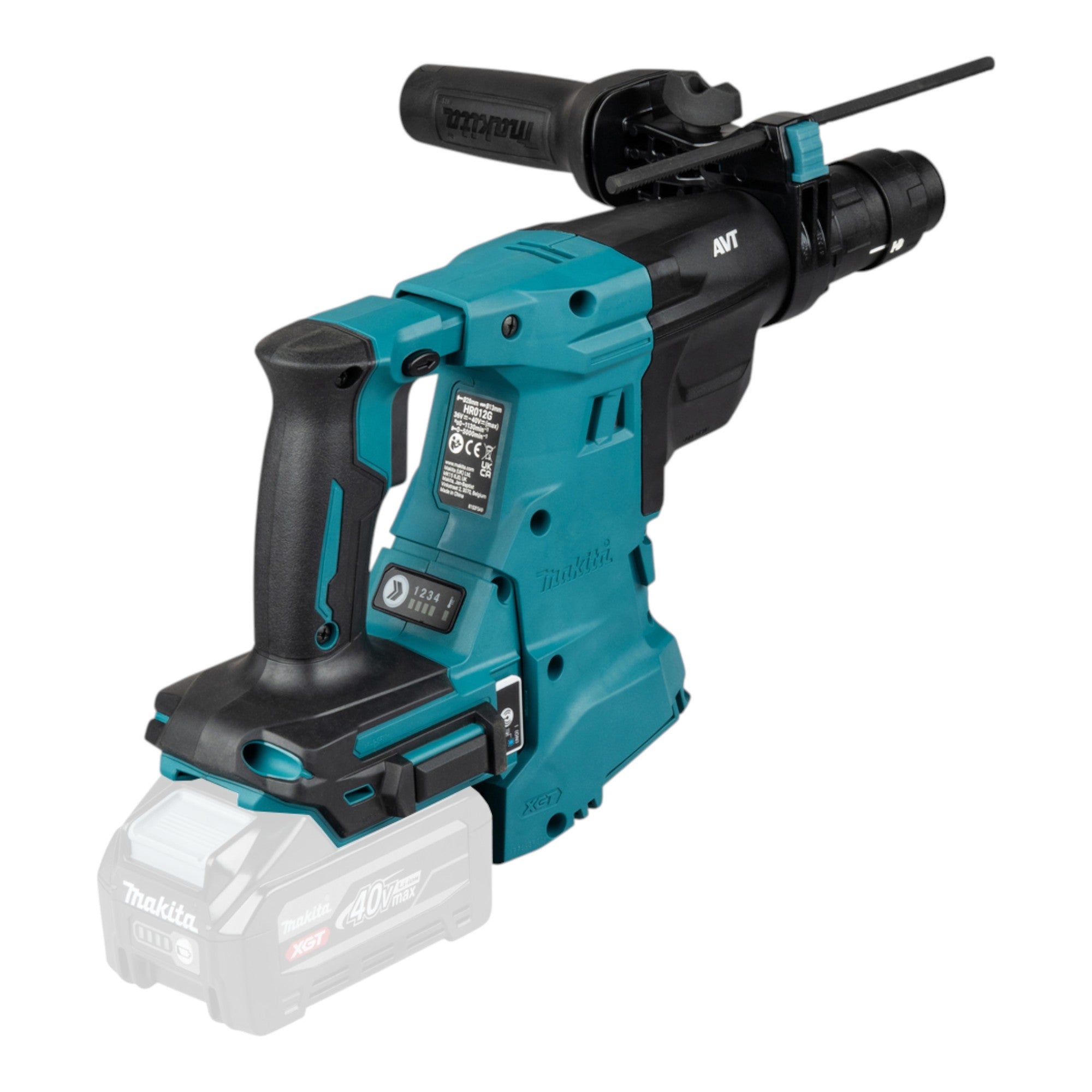 Makita HR 012 GM1 Akku Kombihammer 40 V max 3 3 J SDS plus Brushless 1x Akku 4 0 Ah ohne Ladegeraet 3 - toolbrothers