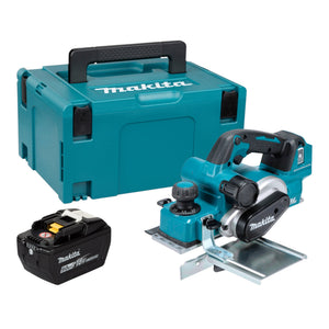 Makita DKP 181 Z Akku Hobel 18 V 82 mm Brushless + 1x Akku 9,0 Ah + Makpac - ohne Ladegerät