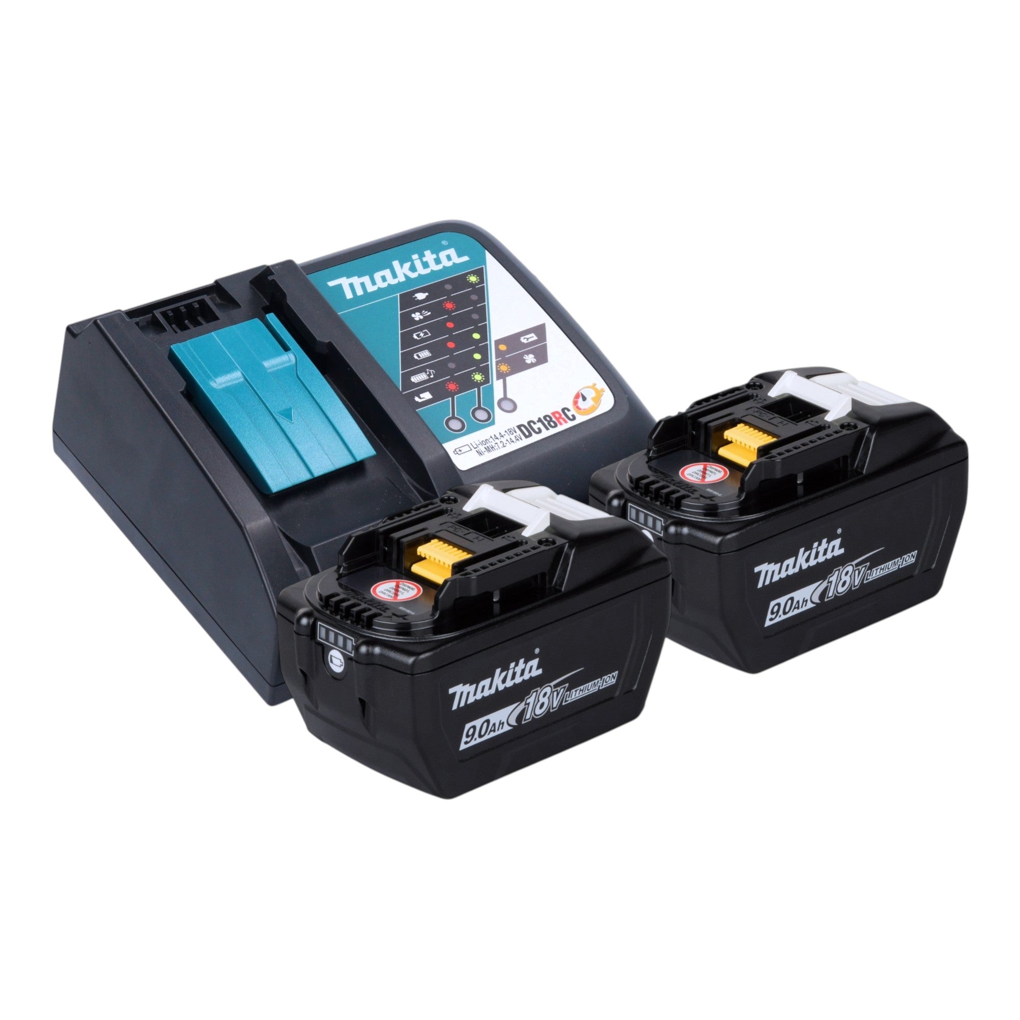 Makita DVC 350 Z Akku Staubsauger 18 V 2x Akku 9 0 Ah Ladegeraet 2 - toolbrothers