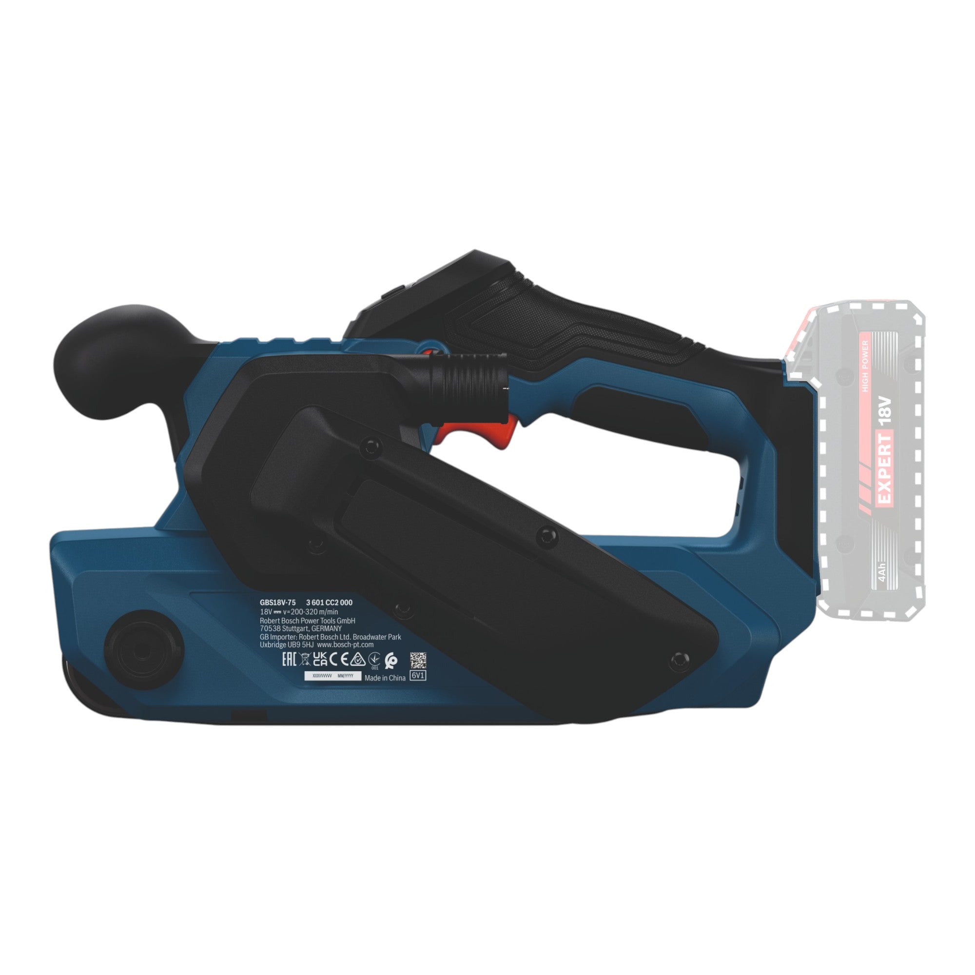 Bosch GBS 18V 75 Akku Bandschleifer 18 V 76 x 533 mm Brushless 2x Akku 5 0 Ah Ladegeraet 4 - toolbrothers