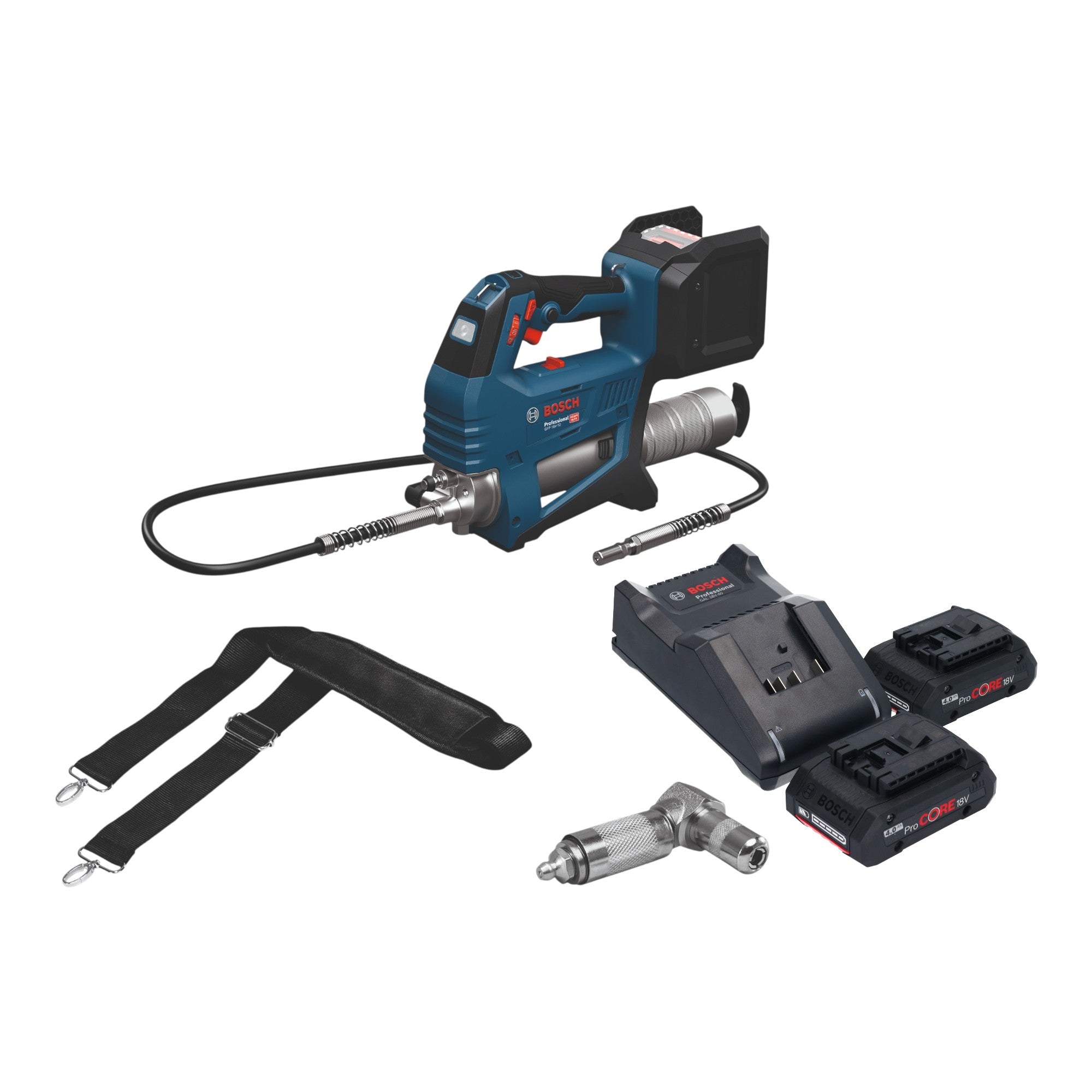Bosch GFP 18V 10 Akku Fettpresse 18 V 10000 psi 2x ProCORE Akku 4 0 Ah Ladegeraet 0 - toolbrothers