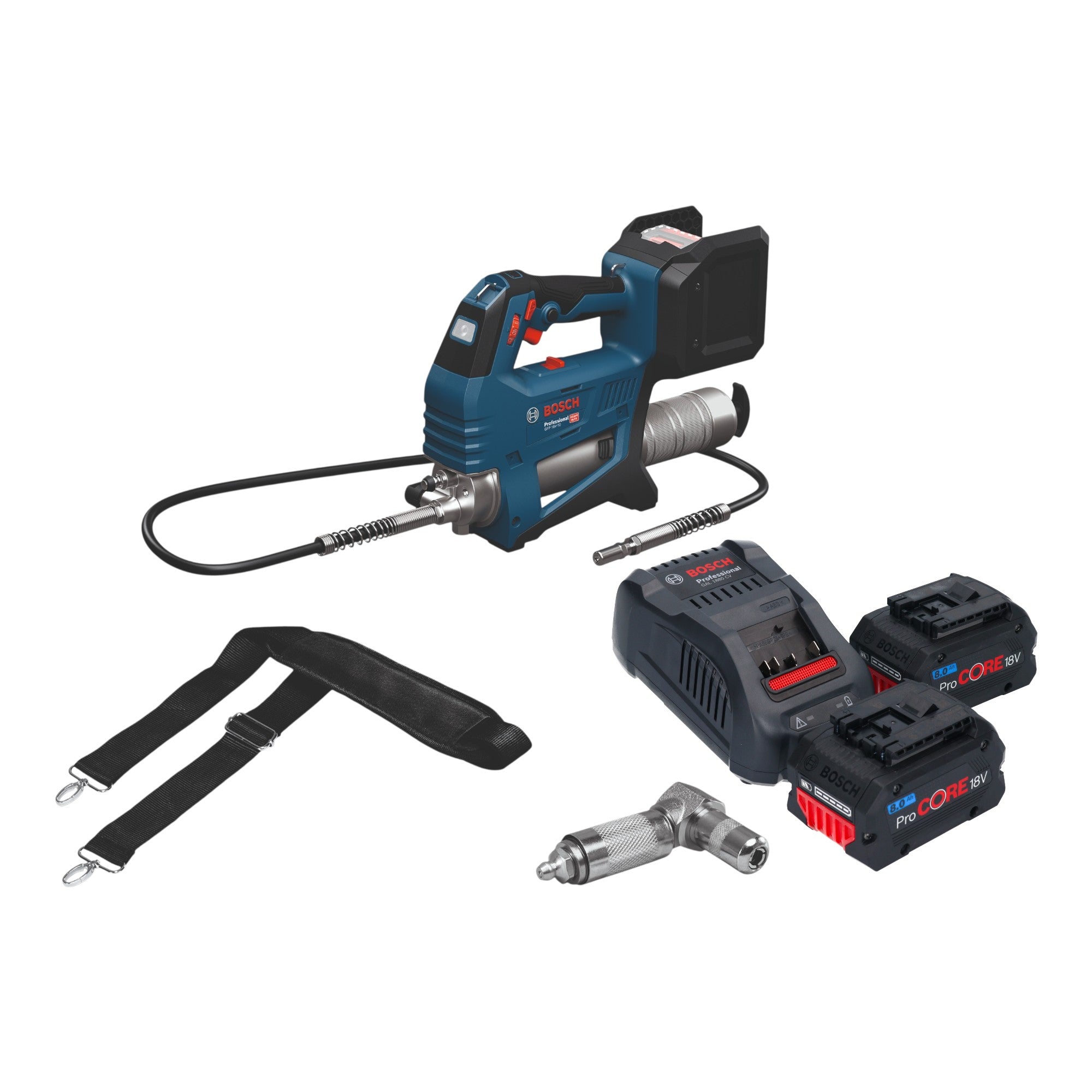 Bosch GFP 18V 10 Akku Fettpresse 18 V 10000 psi 2x ProCORE Akku 8 0 Ah Ladegeraet 0 - toolbrothers