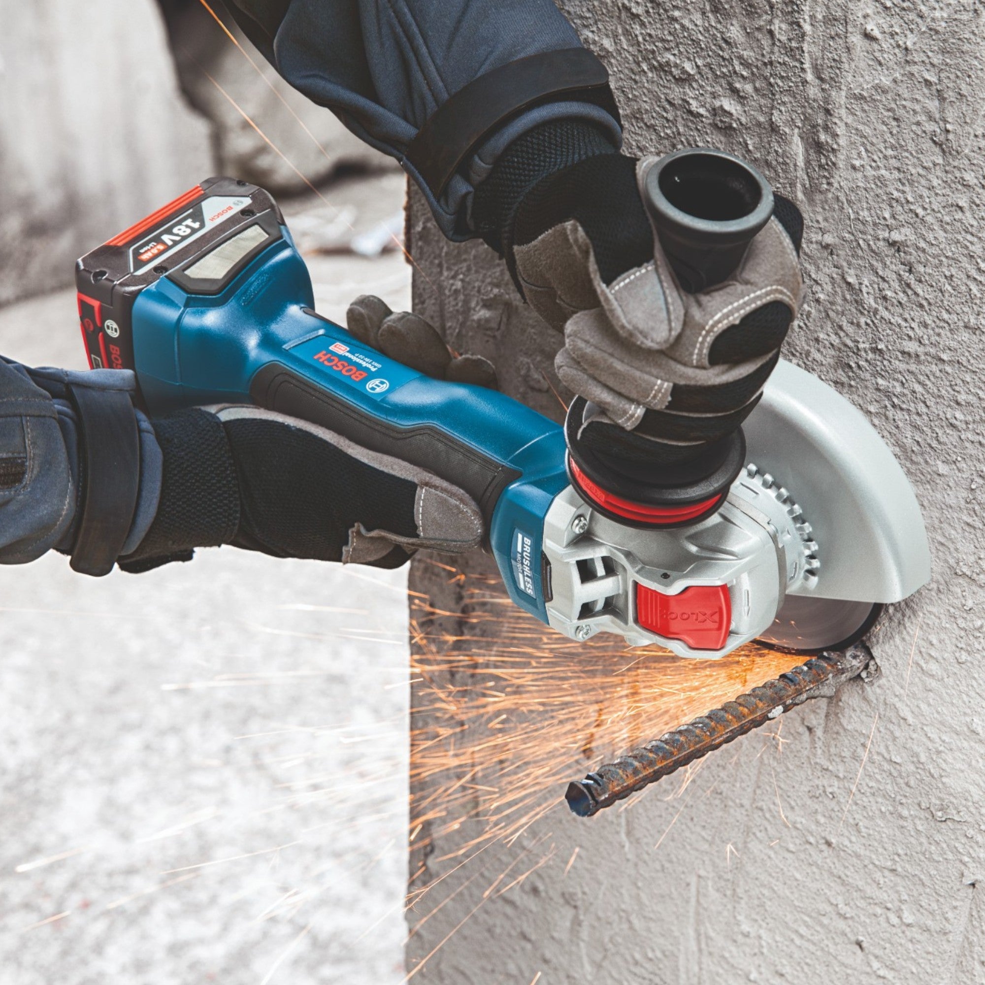 Bosch GWS 18V 10 P Professional Akku Winkelschleifer 18 V 125 mm Brushless 1x ProCORE Akku 8 0 Ah Ladegeraet 4 - toolbrothers