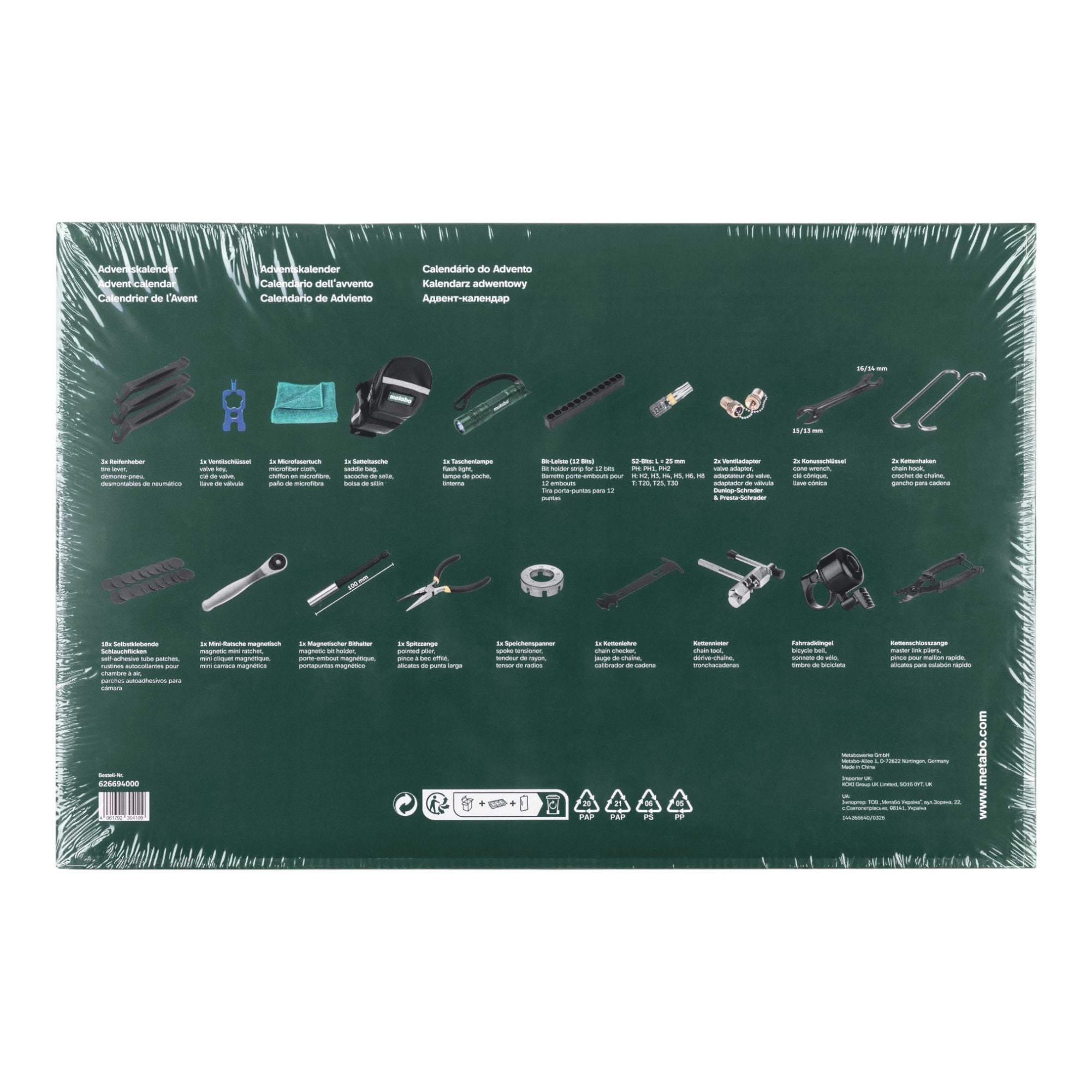 Metabo Adventskalender 2026 Werkzeug Zubehoer 24 berraschungen 626692000  1 - toolbrothers
