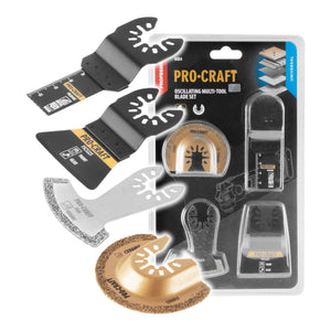 Procraft MB4 Universal Zubehör Set 4 tlg. für oszillierende Multifunktionswerkzeuge
