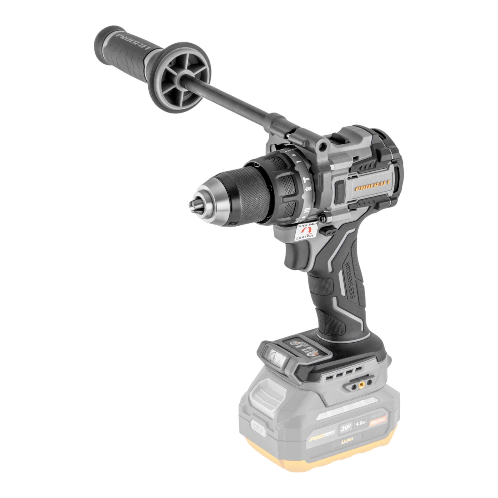 ProCraft Industrial CD20C BB Akku Schlagbohrschrauber 20 V 120 Nm Brushless Solo ohne Akku ohne Ladegeraet 1 - toolbrothers
