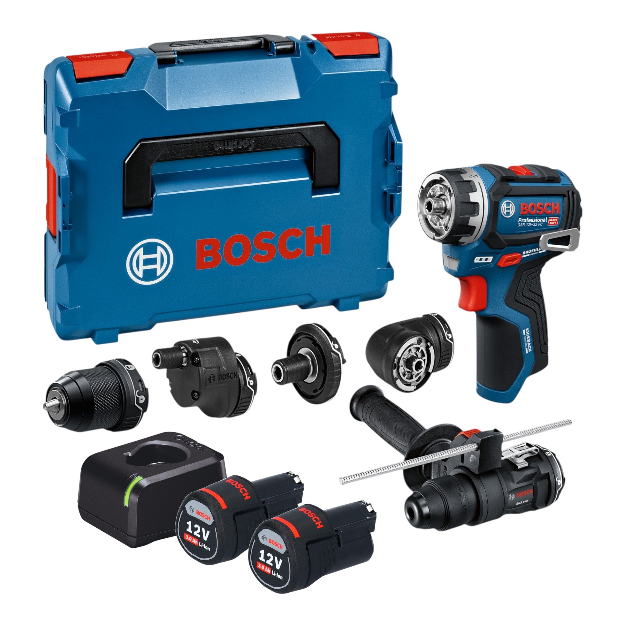 Bosch GSR 12V 32 FC Akku Bohrschrauber 12 V 31 Nm Brushless 2x Akku 3 0 Ah Ladegeraet L Boxx 0 - toolbrothers
