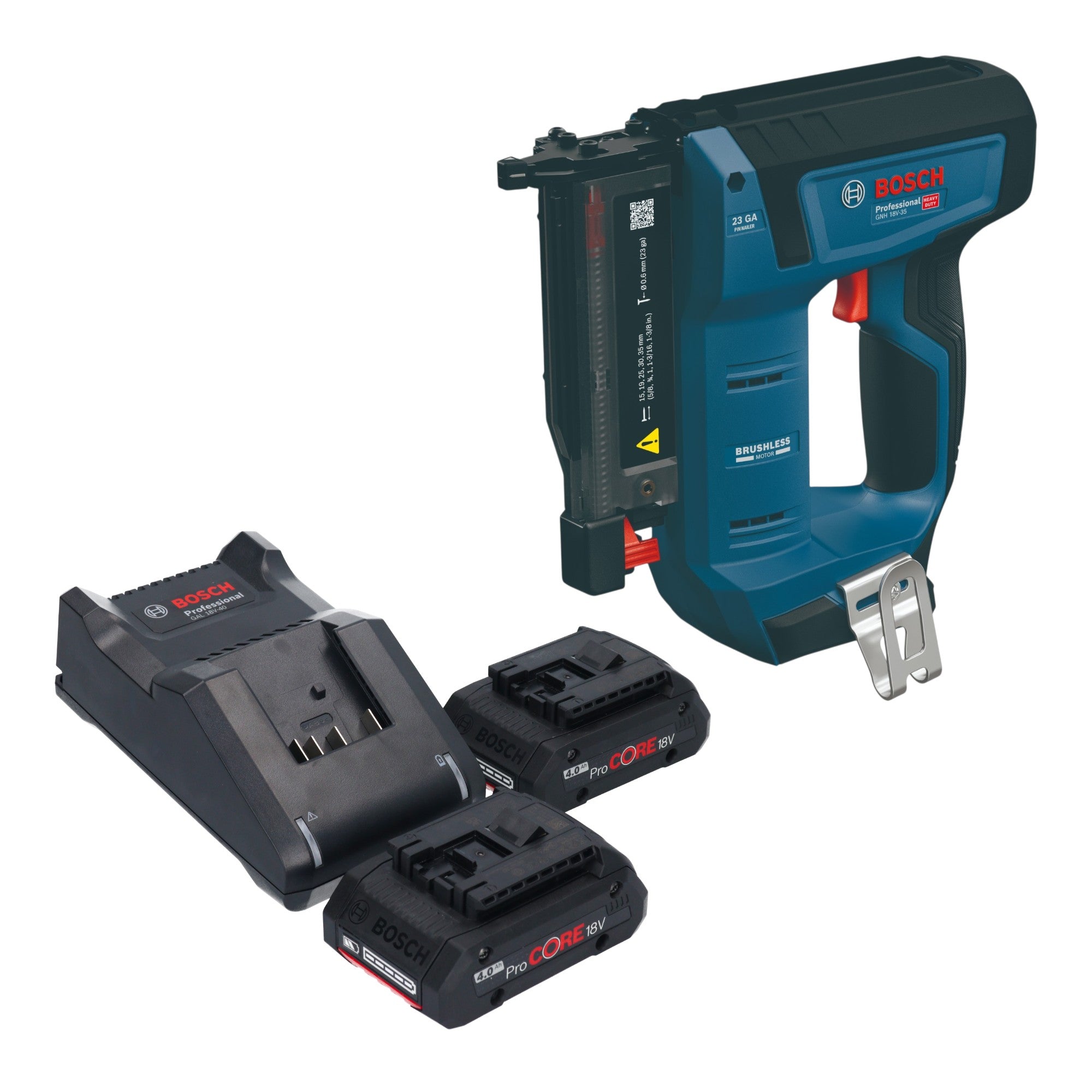 Bosch GNH 18V 35 Akku Holznagler 18 V 0 6 x 15 35 mm Brushless 2x ProCORE Akku 4 0 Ah Ladegeraet 0 - toolbrothers