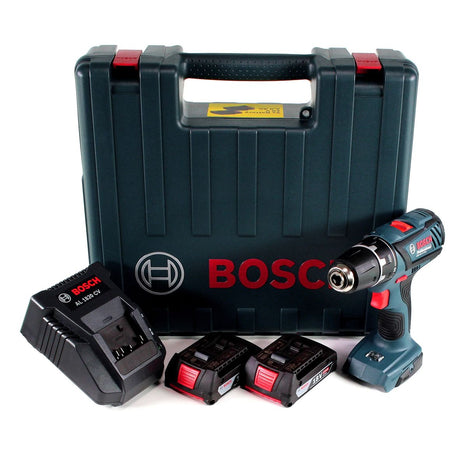 Bosch GSR 18-2-Li Plus Akku Bohrschrauber 63Nm 18V ( 06019E6120 ) + 2x Akku 2,0Ah + Schnellladegerät + Koffer - Toolbrothers