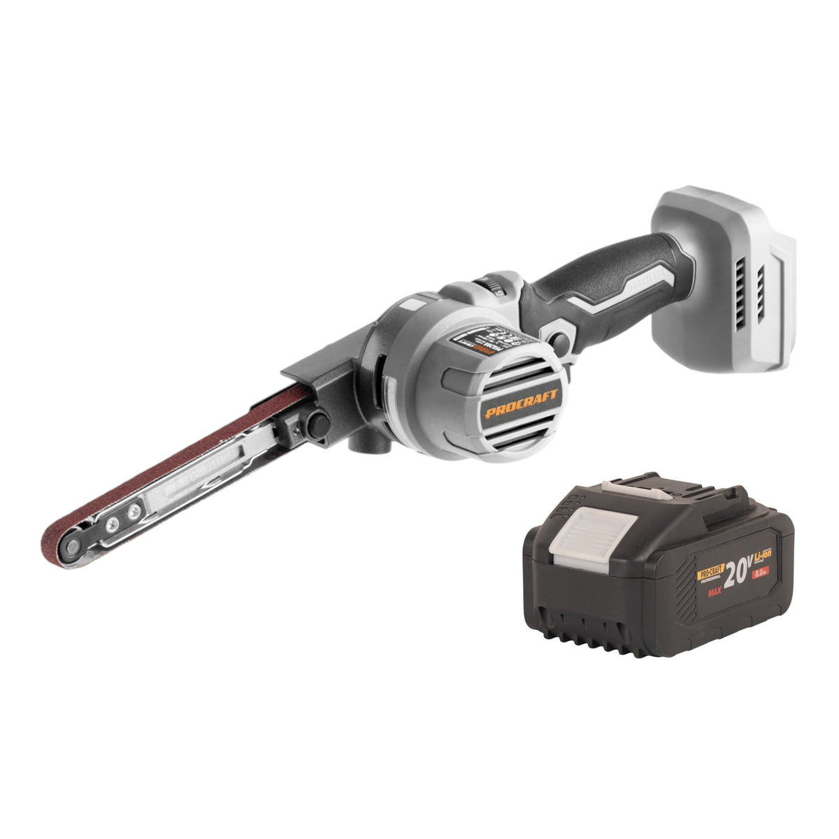 ProCraft Industrial PFA20A-BB Akku Bandfeile 20 V 13 x 457 mm Brushless + 1x Akku 8,0 Ah - ohne Ladegerät