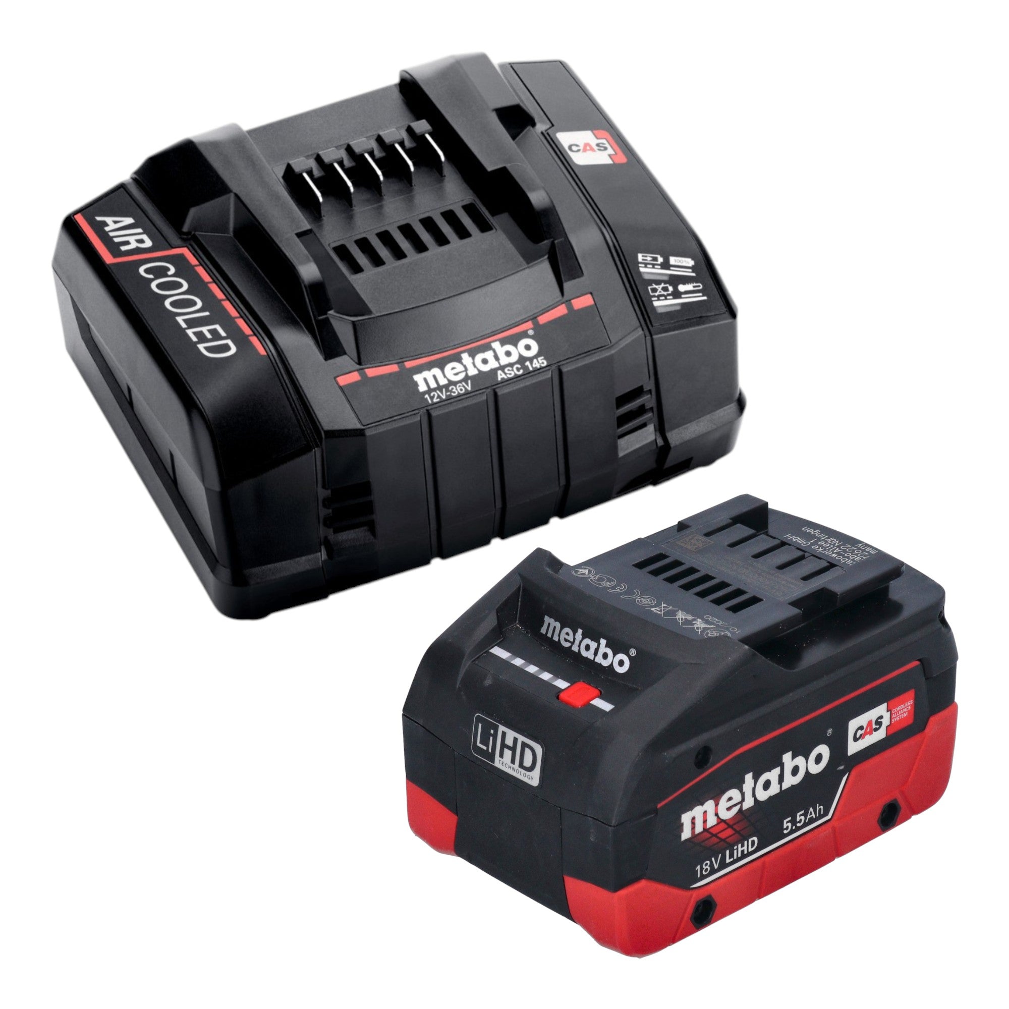 Metabo W 18 7 125 Akku Winkelschleifer 18 V 125 mm 1x LiHD Akku 5 5 Ah Ladegeraet 2 - toolbrothers