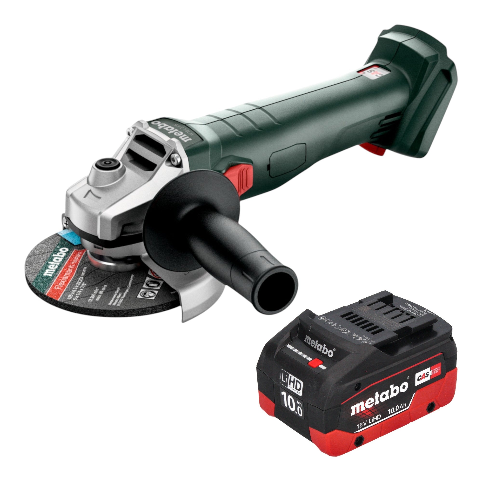 Metabo W 18 7 125 Akku Winkelschleifer 18 V 125 mm 1x LiHD Akku 10 0 Ah ohne Ladegeraet 0 - toolbrothers